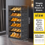 Premium Black Portable Shoe Protection Case